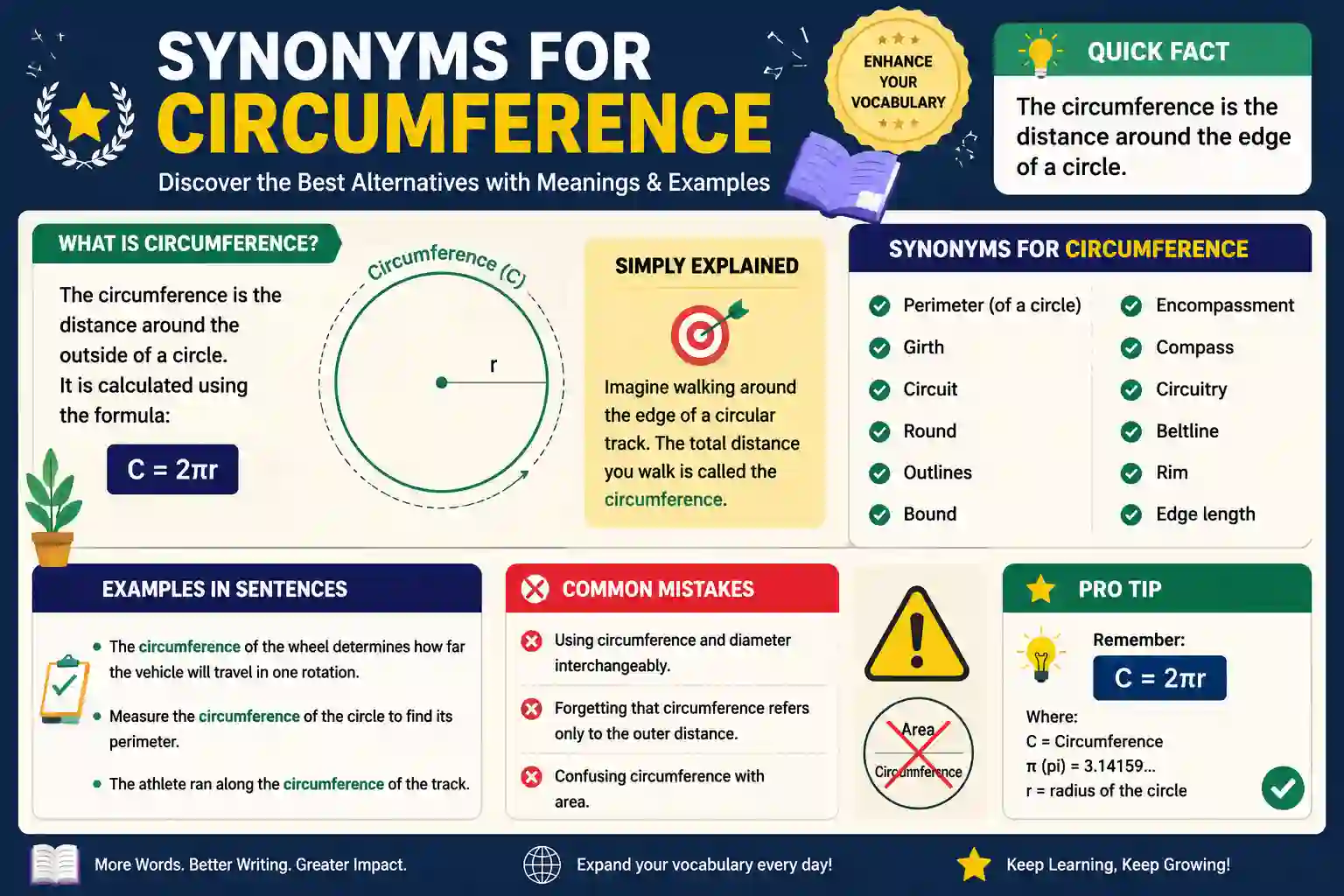 Synonyms for Circumference