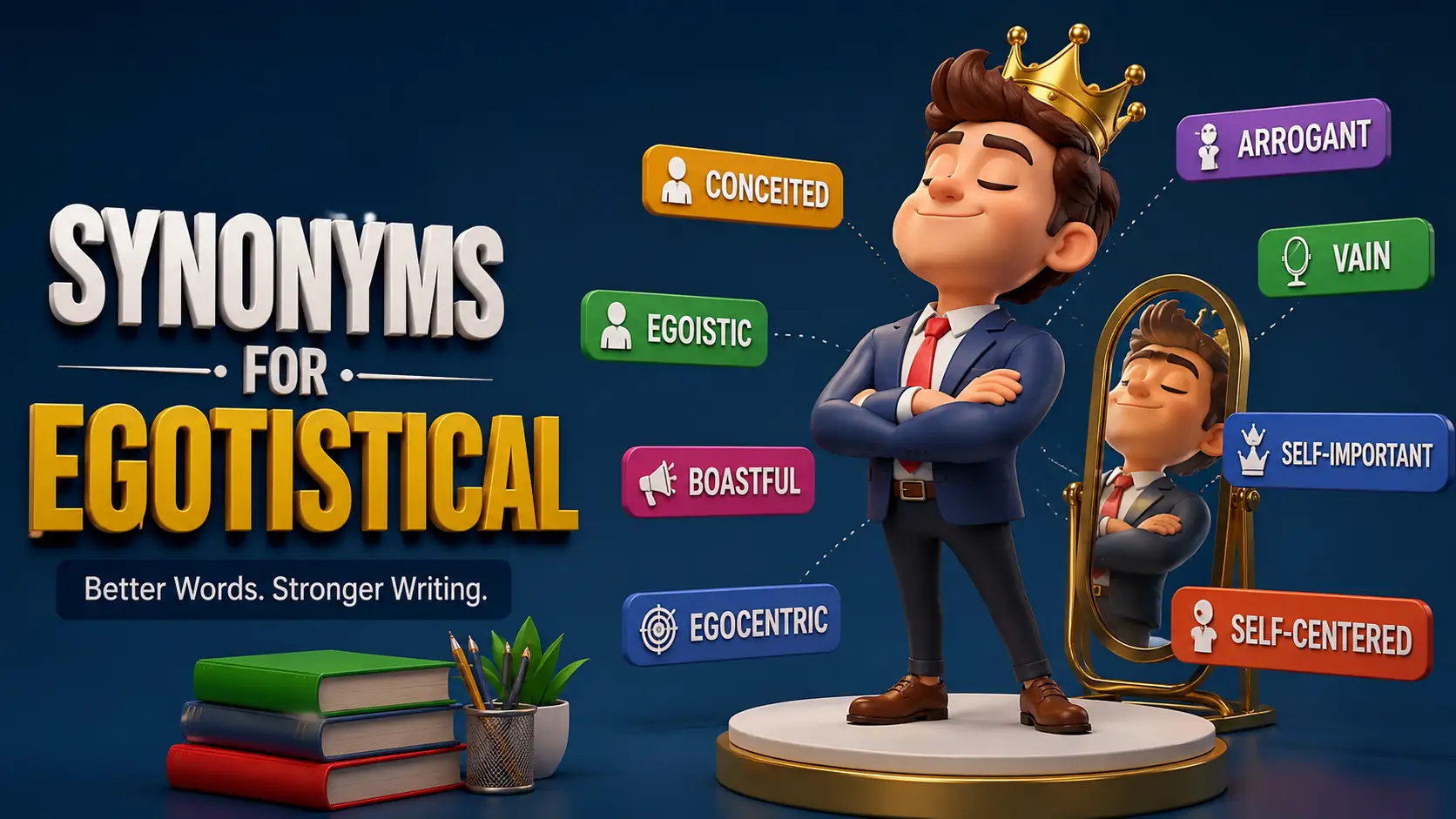 Synonyms for Egotistical