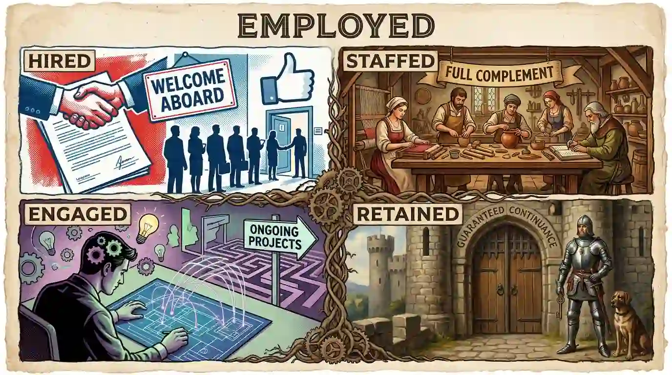 Synonyms for Employed