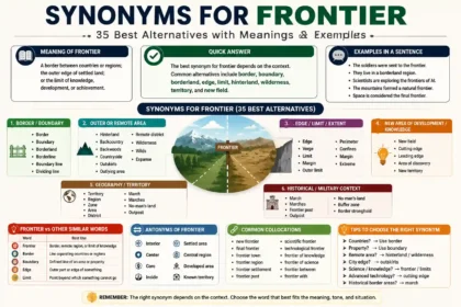 Synonyms for Frontier