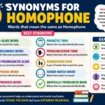 Synonyms for Homophone