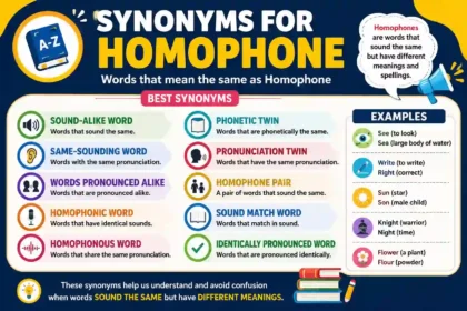 Synonyms for Homophone