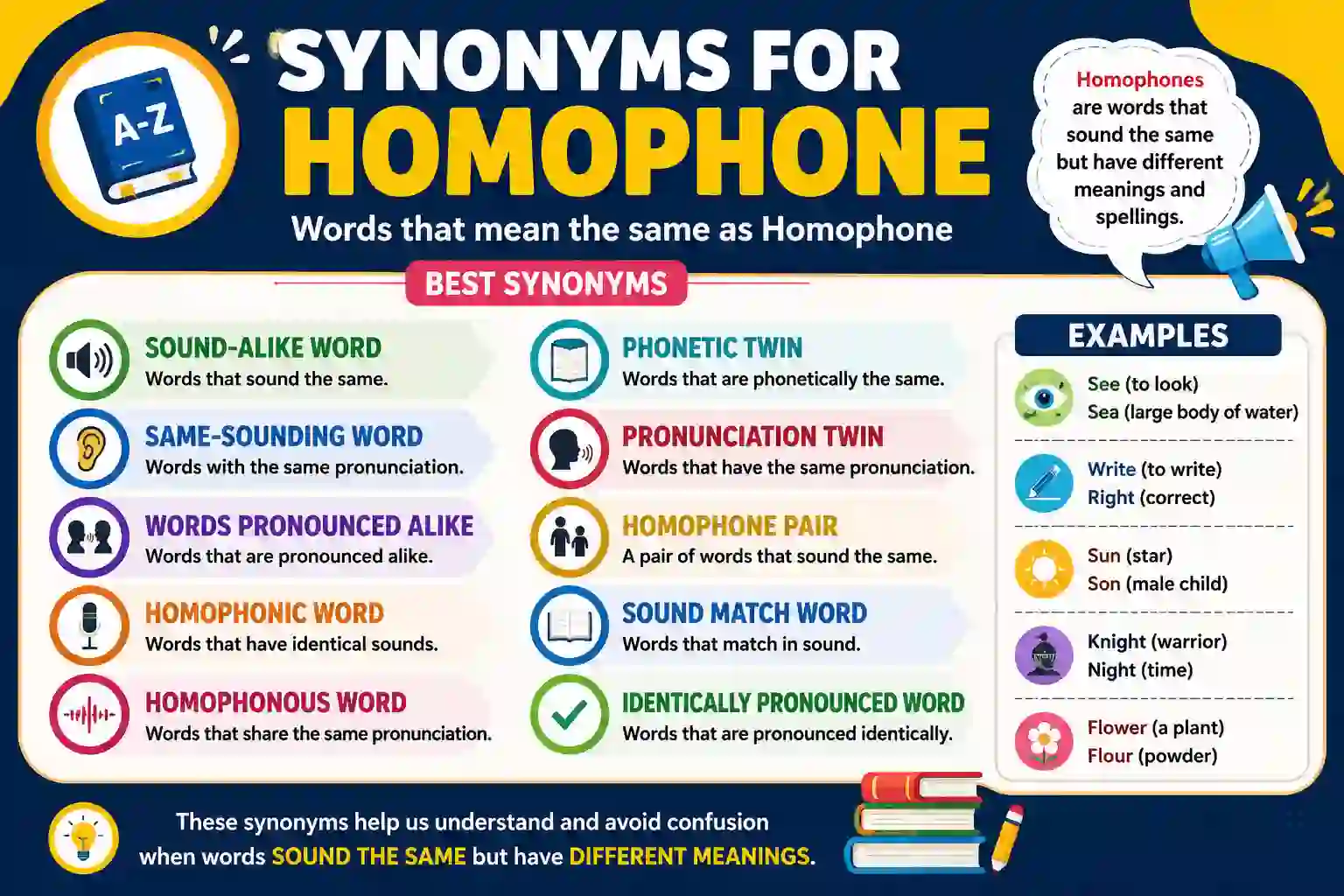 Synonyms for Homophone