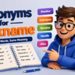 Synonyms for Nickname