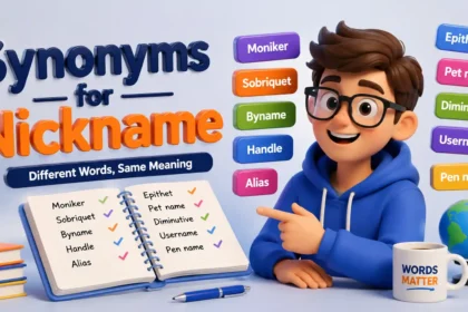 Synonyms for Nickname