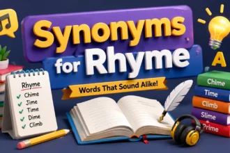 Synonyms for Rhyme
