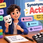 Synonyms for Acting
