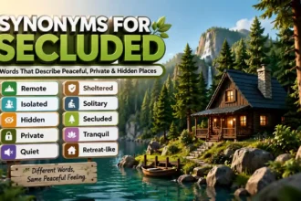 Synonyms for Secluded