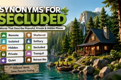 Synonyms for Secluded