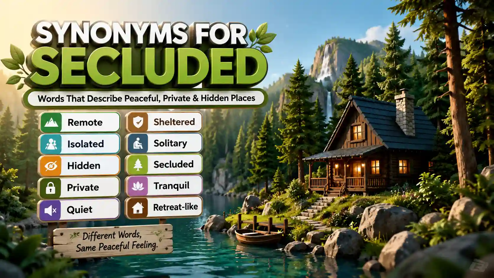Synonyms for Secluded