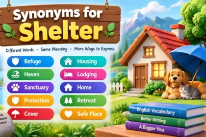 Synonyms for Shelter