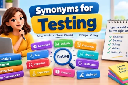 Synonyms for Testing