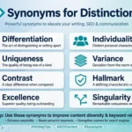 Synonyms for Distinction