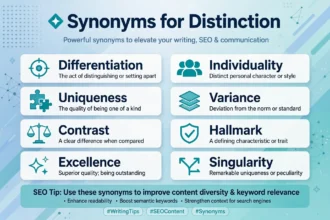 Synonyms for Distinction