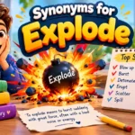 Synonyms for Explode