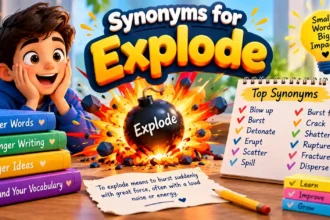Synonyms for Explode