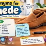 Synonyms for Suede