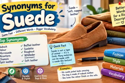 Synonyms for Suede